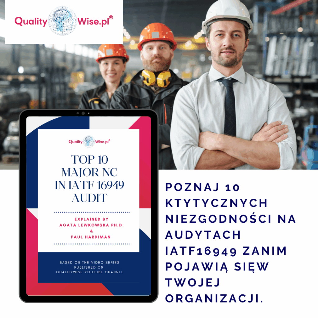 Ebook, top 10 iatf major nonconformities, Qualitywise.pl