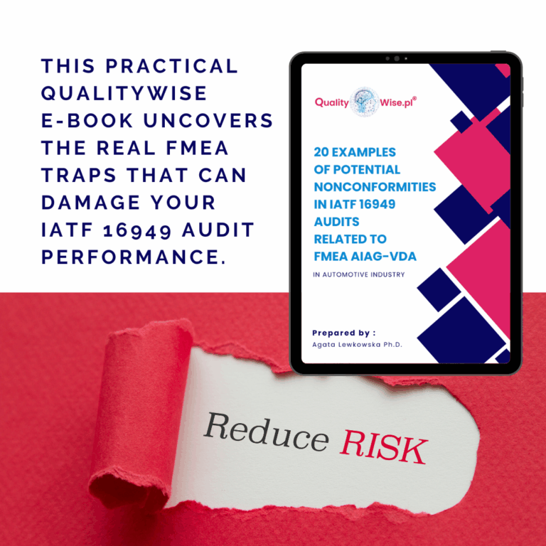 FMEA nonconformities IATF 16949, qualitywise.pl