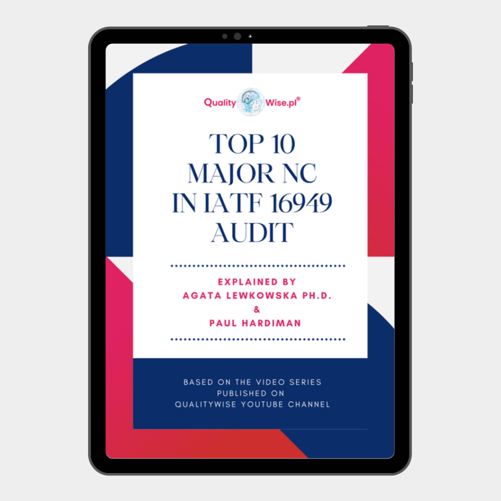 Ebook, top 10 iatf major nonconformities, Qualitywise.pl