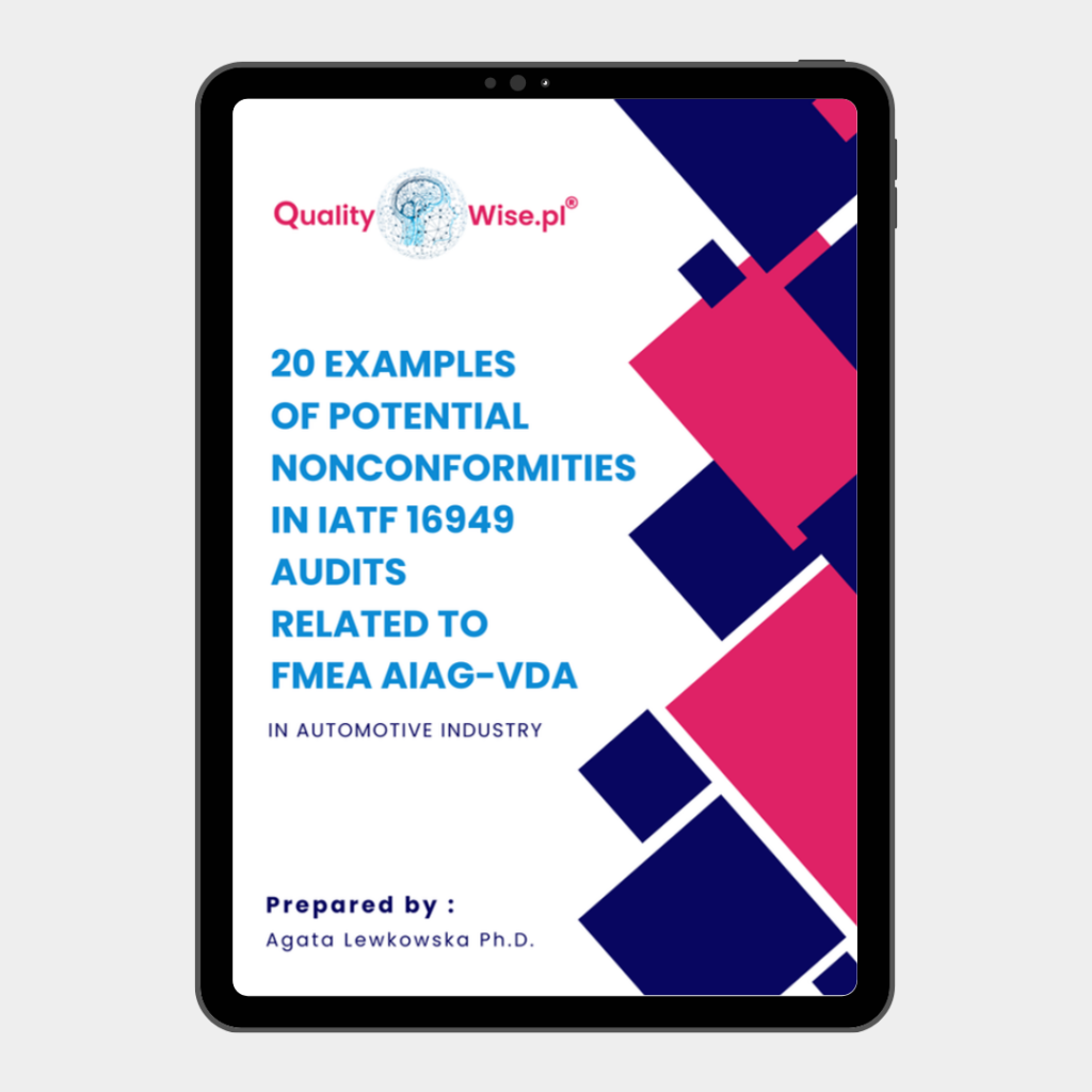 FMEA nonconformities IATF 16949, qualitywise.pl