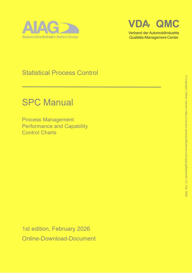 SPC AIAG VDA Yellow Volume